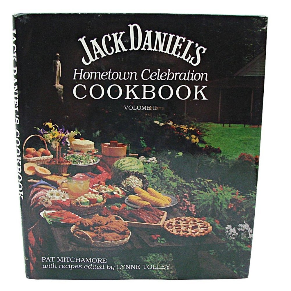 Autographed 1990 Jack Daniels Cookbook Signed Niece Volume II Hardcover Vintage